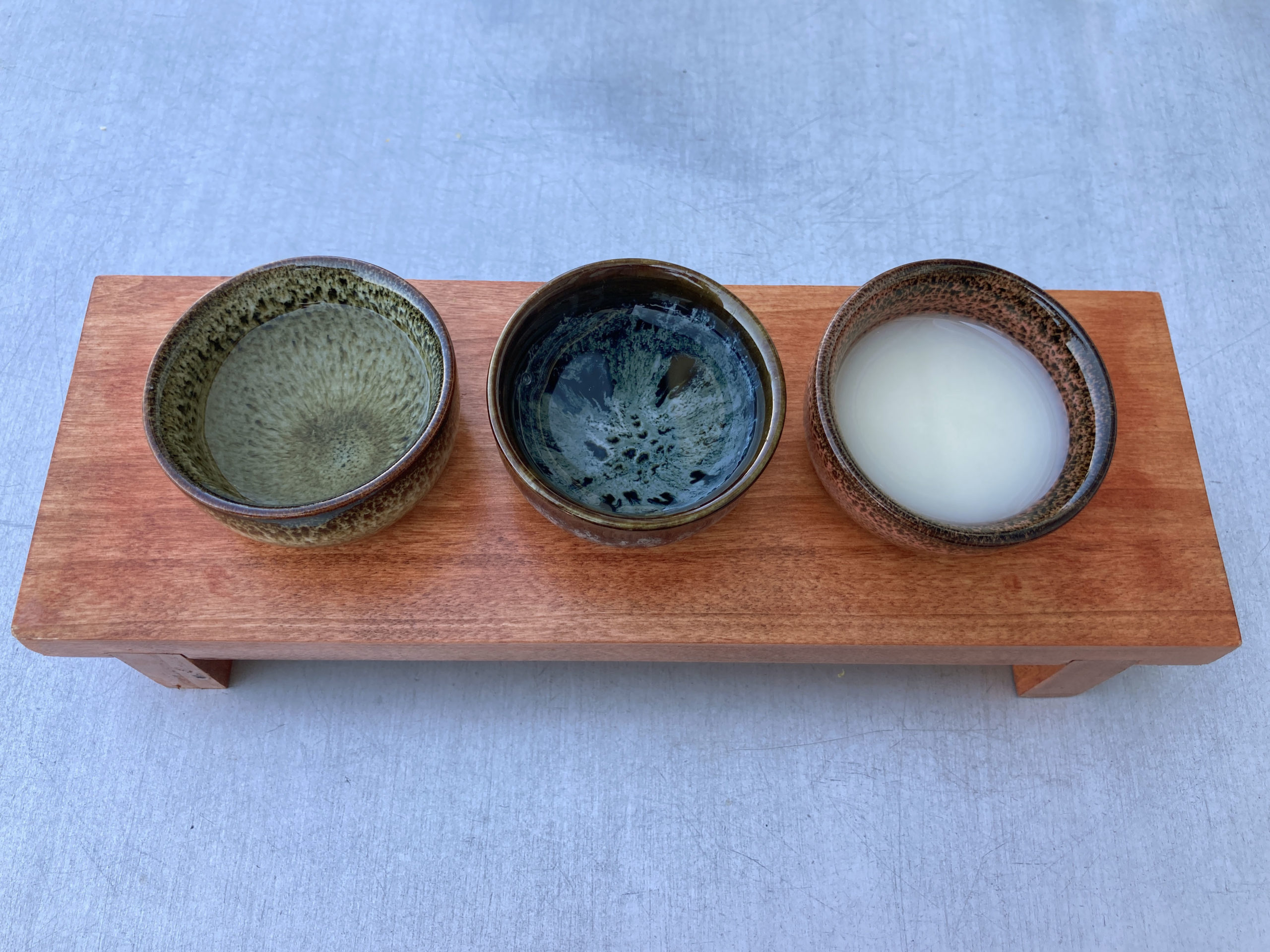 Mugen craft sake flight
